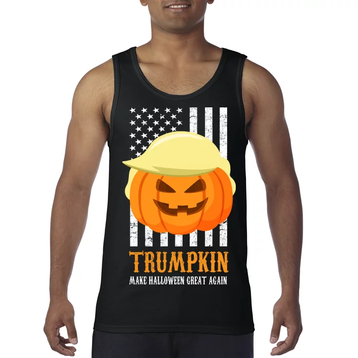 Trumpkin Donald Trump Funny Halloween Tank Top