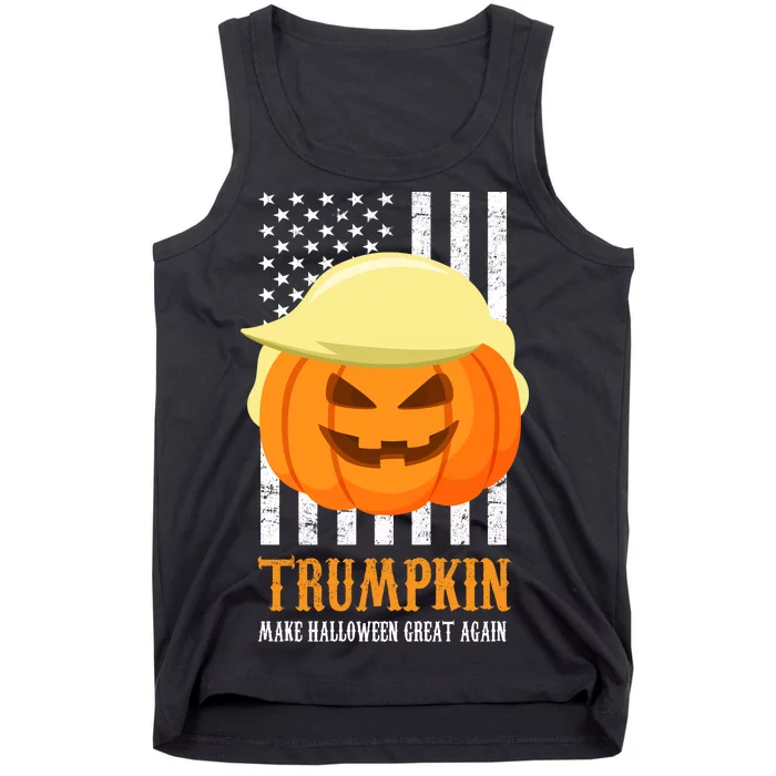 Trumpkin Donald Trump Funny Halloween Tank Top