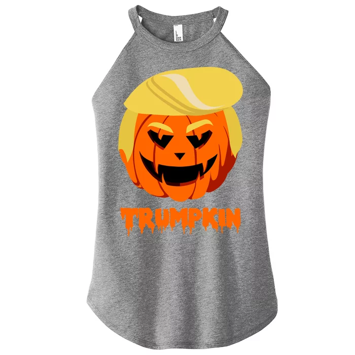 Trumpkin Funny Donald Trump Pumpkin Women’s Perfect Tri Rocker Tank