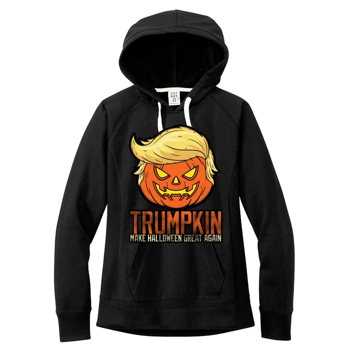 Trumpkin Make Halloween Great Again Women's Fleece Hoodie