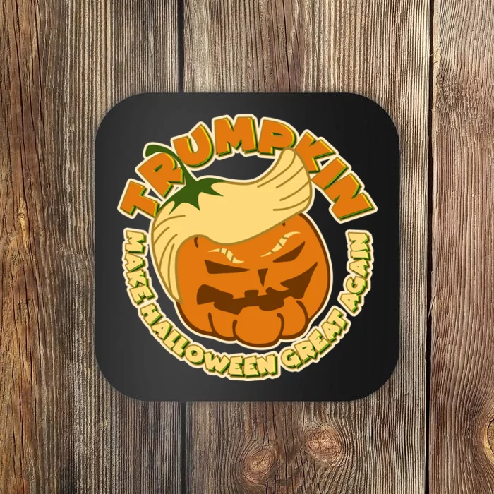 Trumpkin Make Halloween Great Again Fun Pumpkin Coaster