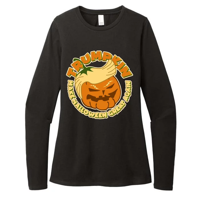 Trumpkin Make Halloween Great Again Fun Pumpkin Womens CVC Long Sleeve Shirt