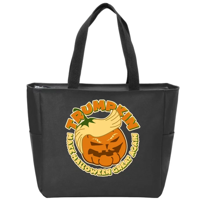 Trumpkin Make Halloween Great Again Fun Pumpkin Zip Tote Bag