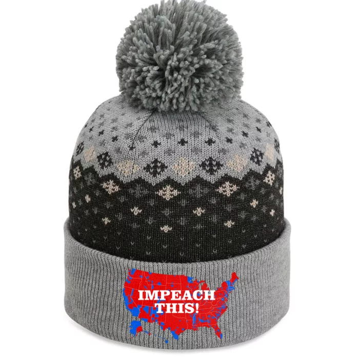 Trump's Impeachment Map Impeach This! The Baniff Cuffed Pom Beanie