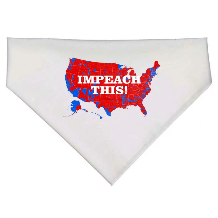 Trump's Impeachment Map Impeach This! USA-Made Doggie Bandana