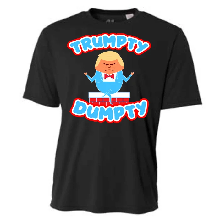 Trumpy Dumpty Funny Donald Trump Brick Wall Cooling Performance Crew T-Shirt