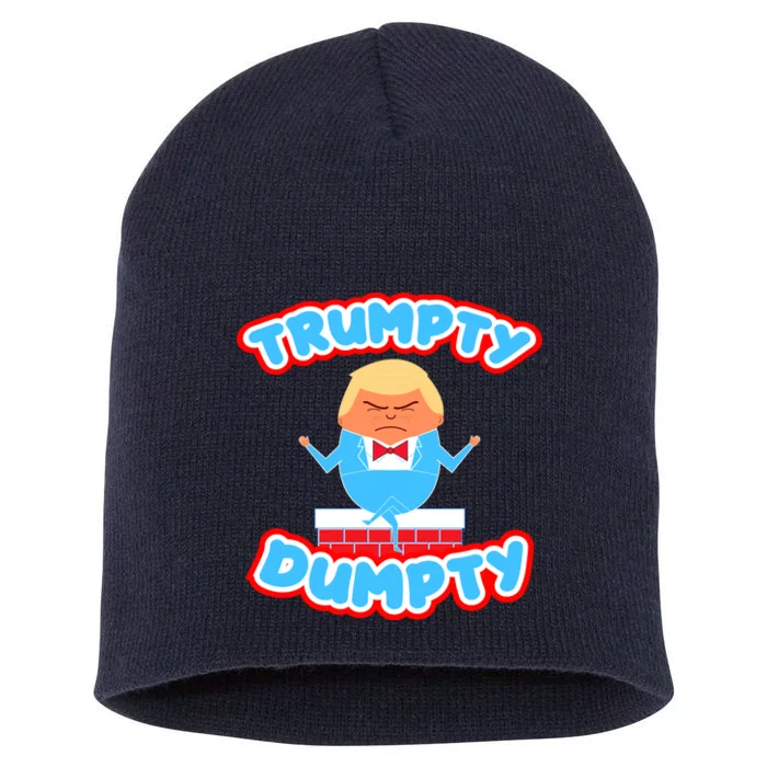 Trumpy Dumpty Funny Donald Trump Brick Wall Short Acrylic Beanie