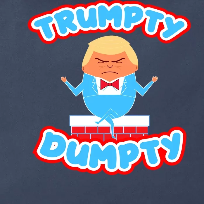 Trumpy Dumpty Funny Donald Trump Brick Wall Zip Tote Bag