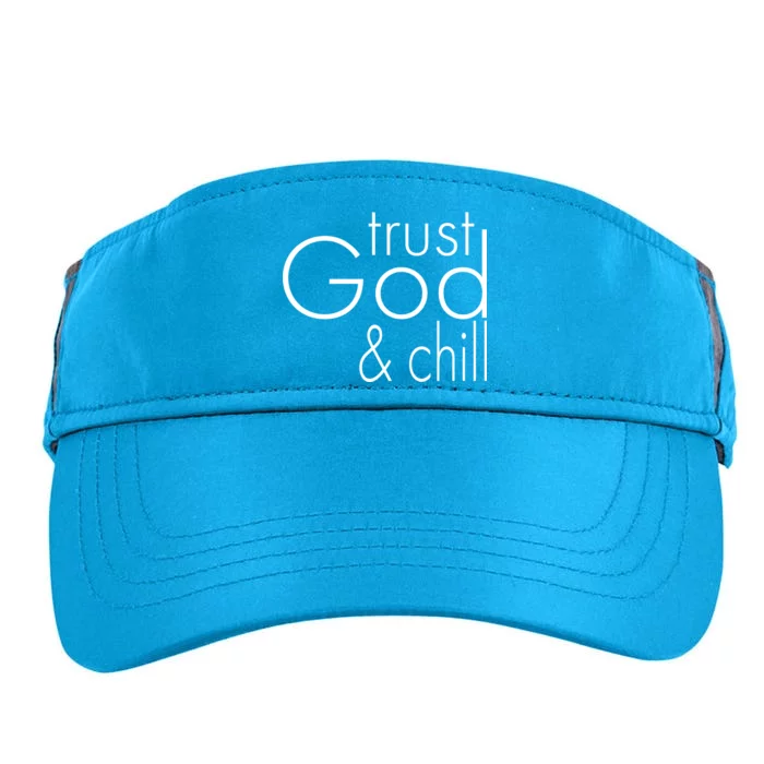 Trust God And Chill Adult Drive Performance Visor