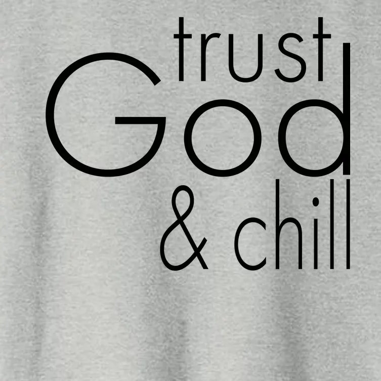 Trust God And Chill Women's Crop Top Tee