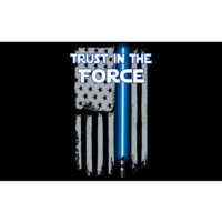 Trust In The Force American Blue Lightsaber Police Flag Bumper Sticker