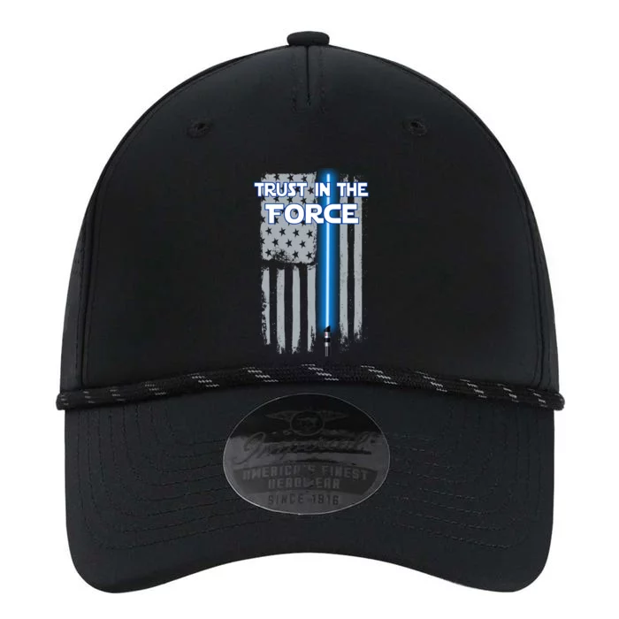 Trust In The Force American Blue Lightsaber Police Flag Performance The Dyno Cap