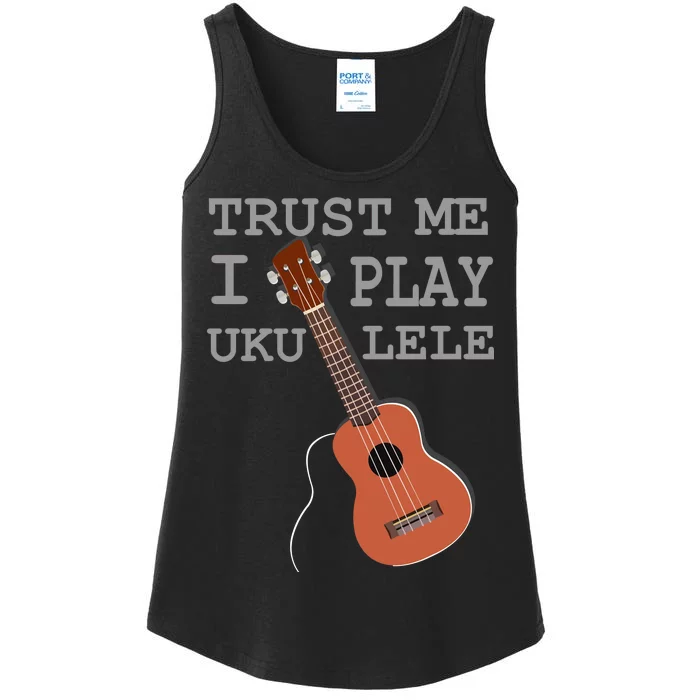 Trust Me I Play Ukulele Ladies Essential Tank