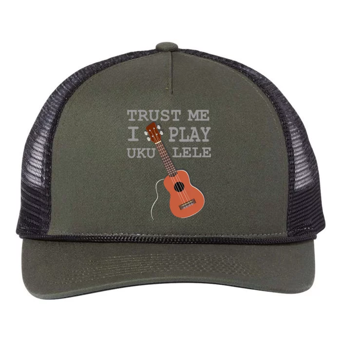 Trust Me I Play Ukulele Retro Rope Trucker Hat Cap