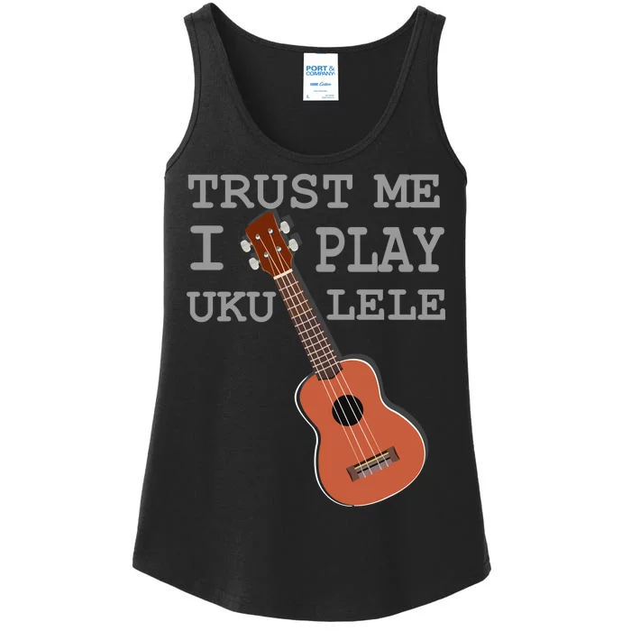 Trust Me I Play Ukulele Funny Music Ladies Essential Tank