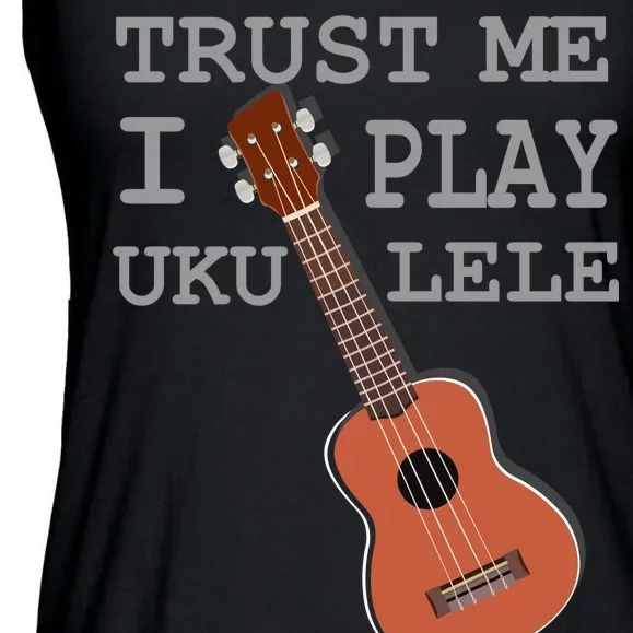 Trust Me I Play Ukulele Funny Music Ladies Essential Flowy Tank