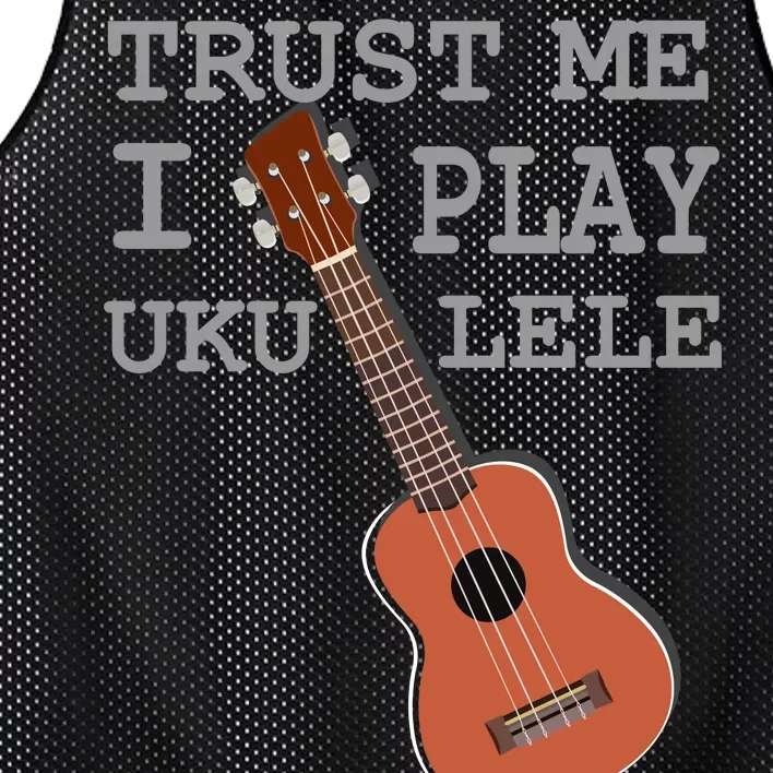 Trust Me I Play Ukulele Funny Music Mesh Reversible Basketball Jersey Tank