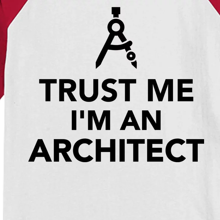 Trust Me I'm A Architect Kids Colorblock Raglan Jersey