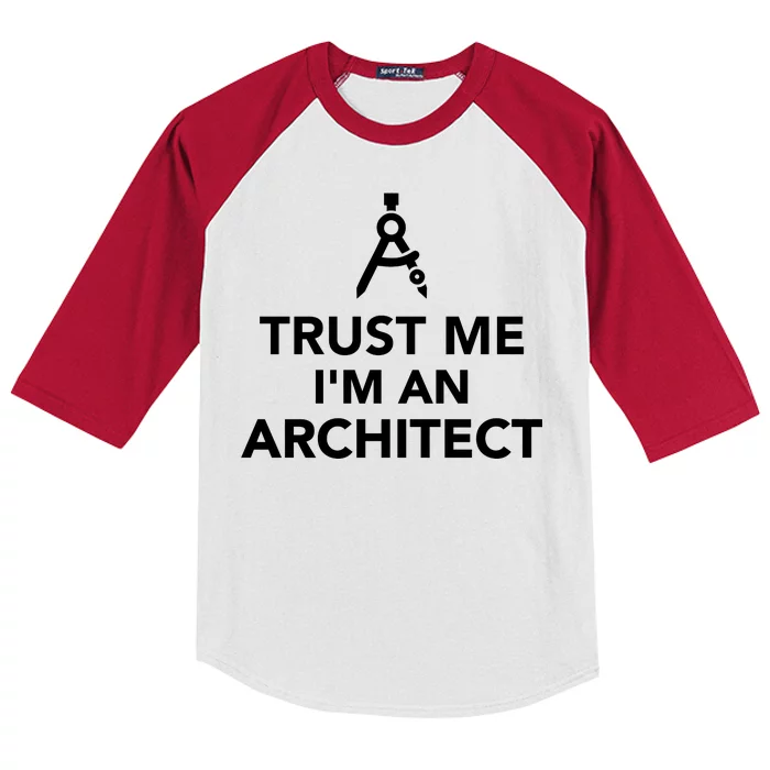 Trust Me I'm A Architect Kids Colorblock Raglan Jersey