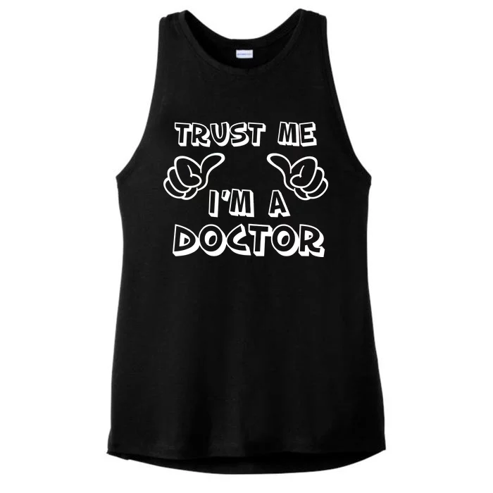 Trust Me I'm A Doctor Ladies Tri-Blend Wicking Tank