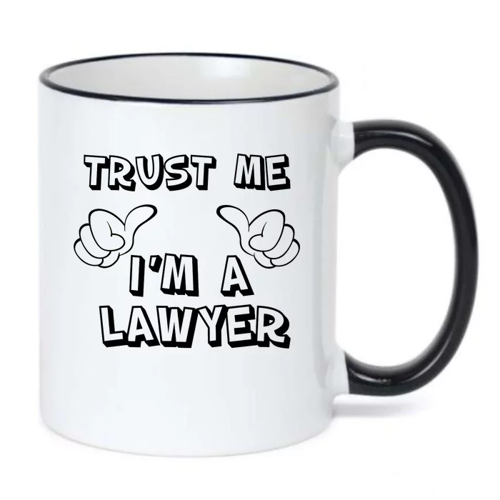 Trust Me I'm A Lawyer Black Color Changing Mug