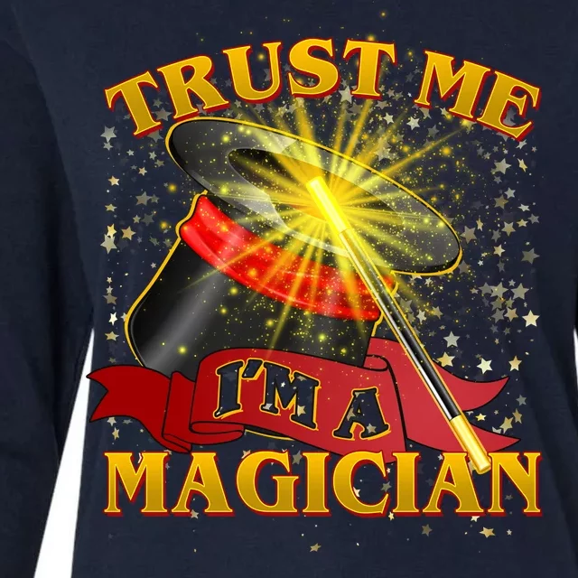 Trust Me I'm A Magician Funny Womens Cotton Relaxed Long Sleeve T-Shirt