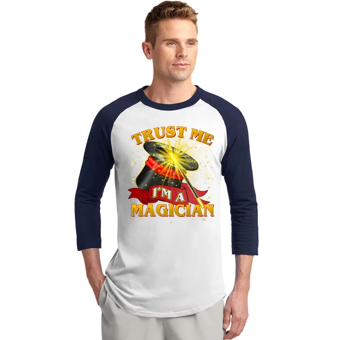 Trust Me I'm A Magician Funny Baseball Sleeve Shirt