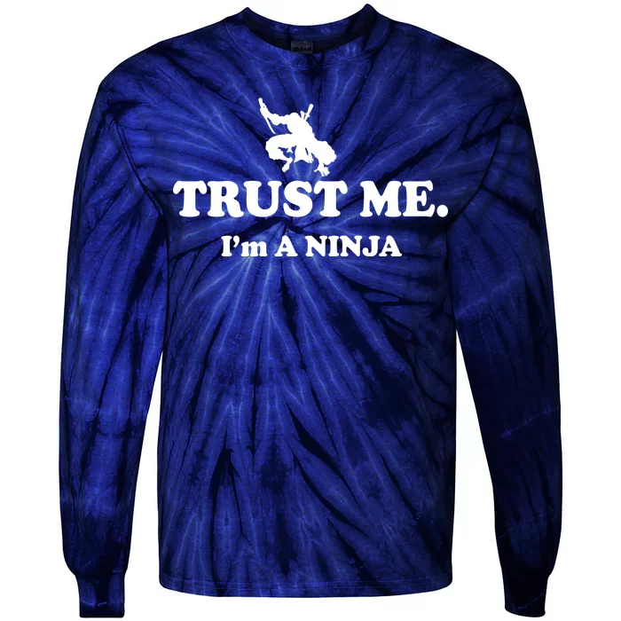 Trust Me I'm A Ninja Tie-Dye Long Sleeve Shirt