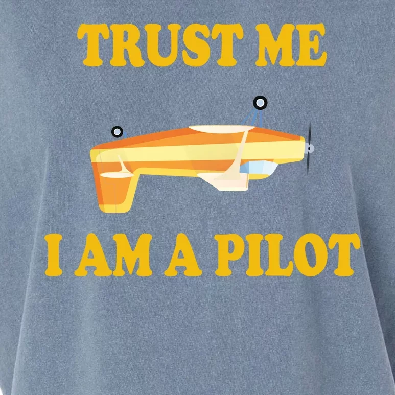 Trust Me I'm A Pilot Garment-Dyed Women's Muscle Tee