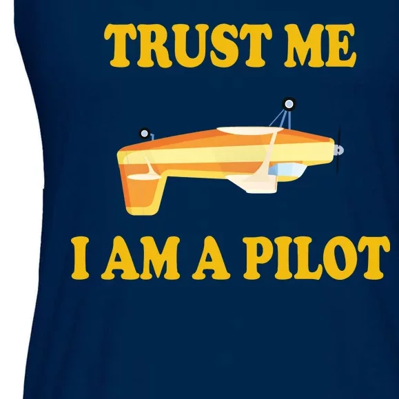 Trust Me I'm A Pilot Ladies Essential Flowy Tank