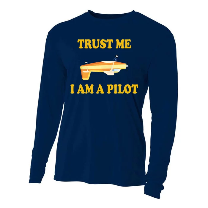 Trust Me I'm A Pilot Cooling Performance Long Sleeve Crew