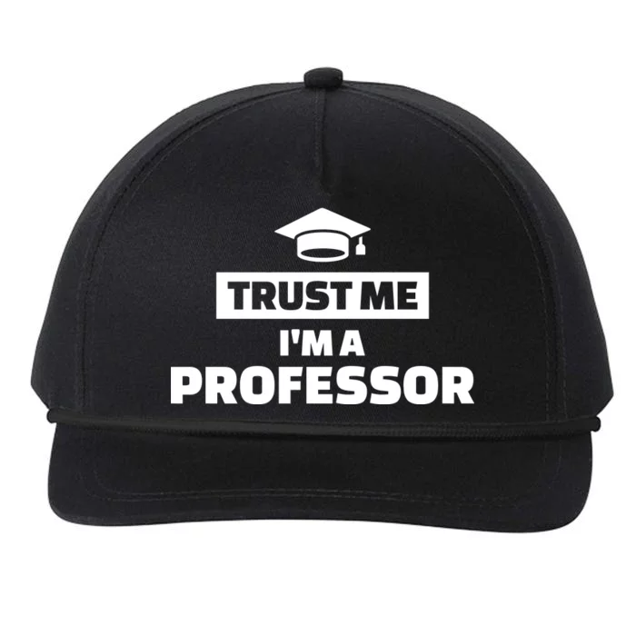 Trust Me I'm A Professor Snapback Five-Panel Rope Hat