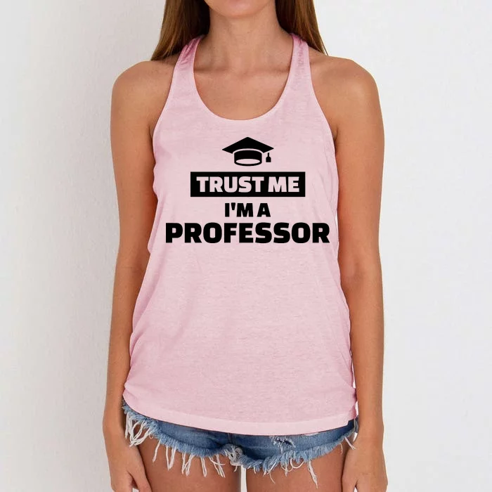 Trust Me I'm A Professor Women's Knotted Racerback Tank