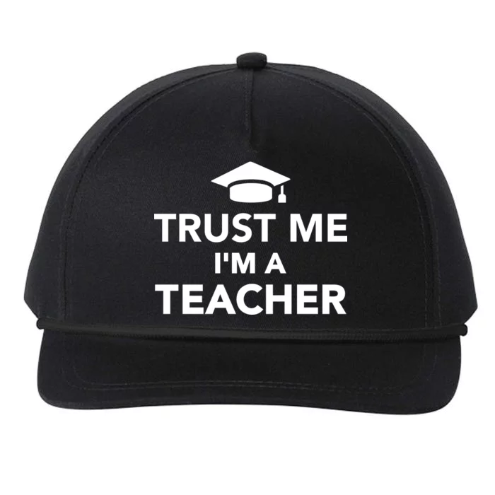 Trust Me I'm A Teacher Snapback Five-Panel Rope Hat