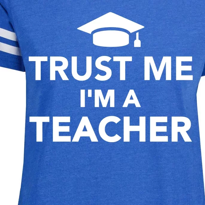 Trust Me I'm A Teacher Enza Ladies Jersey Football T-Shirt