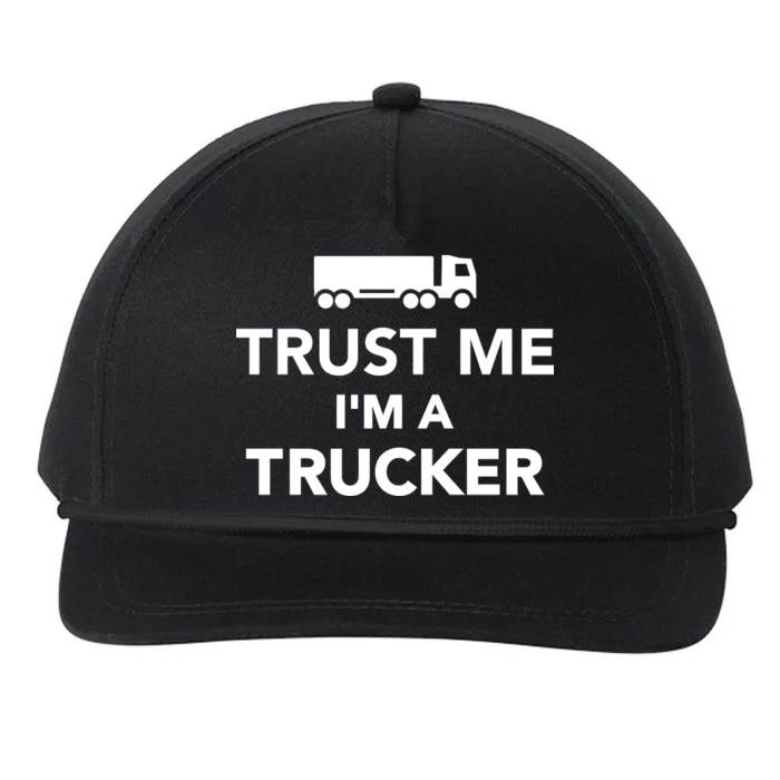 Trust Me I'm A Trucker Snapback Five-Panel Rope Hat