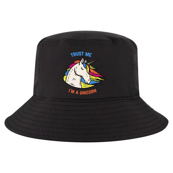 Trust Me I'm A Unicorn Cool Comfort Performance Bucket Hat