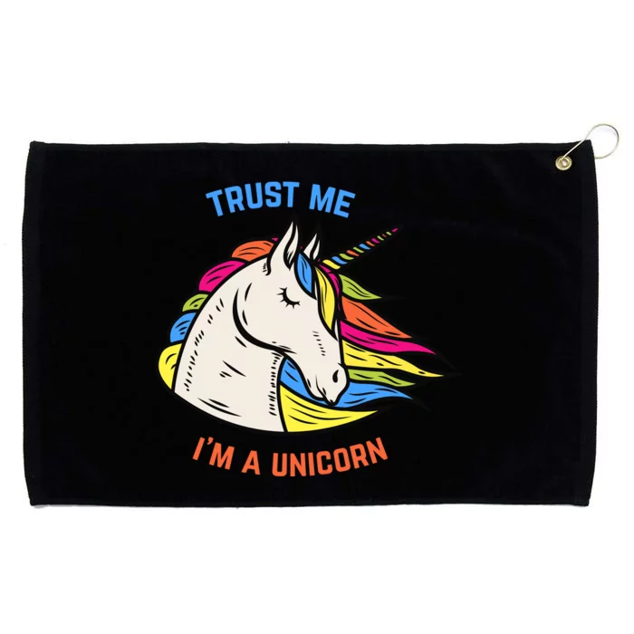 Trust Me I'm A Unicorn Grommeted Golf Towel