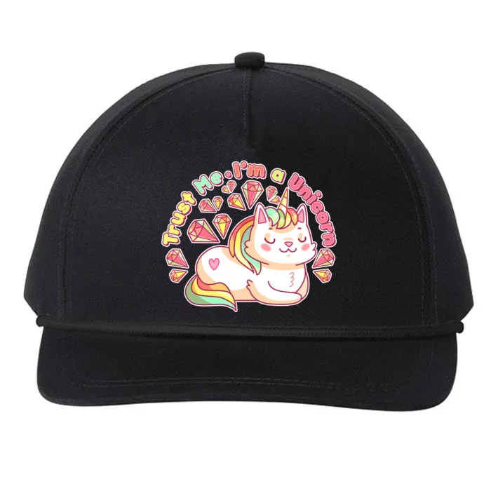 Trust Me I'm A Unicorn Cat Snapback Five-Panel Rope Hat