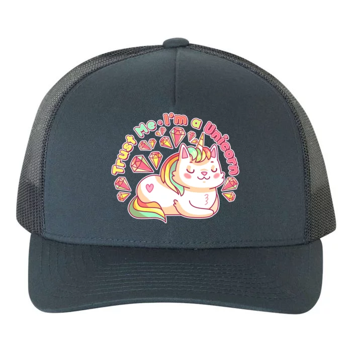 Trust Me I'm A Unicorn Cat Yupoong Adult 5-Panel Trucker Hat