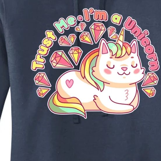 Trust Me I'm A Unicorn Cat Women's Pullover Hoodie