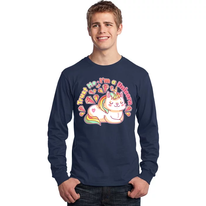 Trust Me I'm A Unicorn Cat Tall Long Sleeve T-Shirt