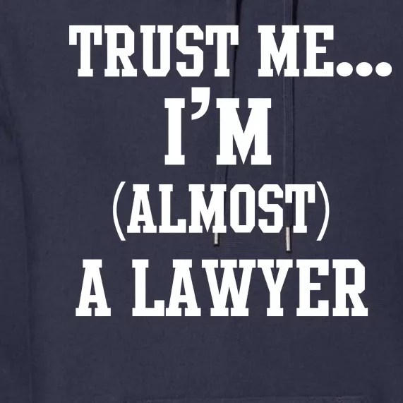 Trust Me I'm Almost A Lawyer Premium Hoodie