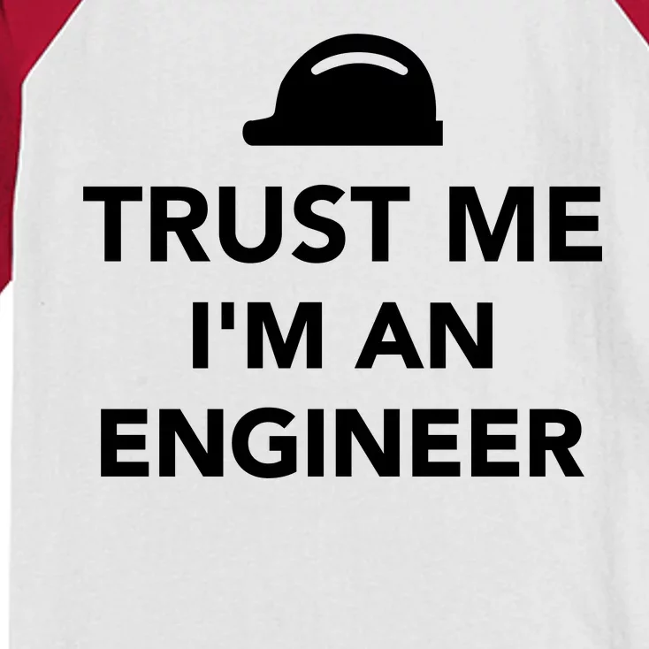 Trust Me I'm An Engineer Funny Kids Colorblock Raglan Jersey