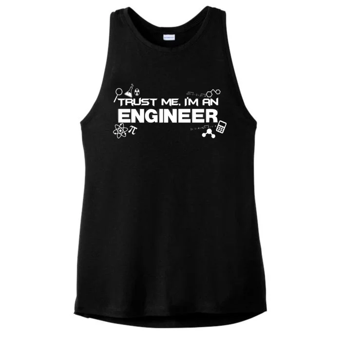 Trust Me I'm An Engineer Funny Job Title Ladies Tri-Blend Wicking Tank