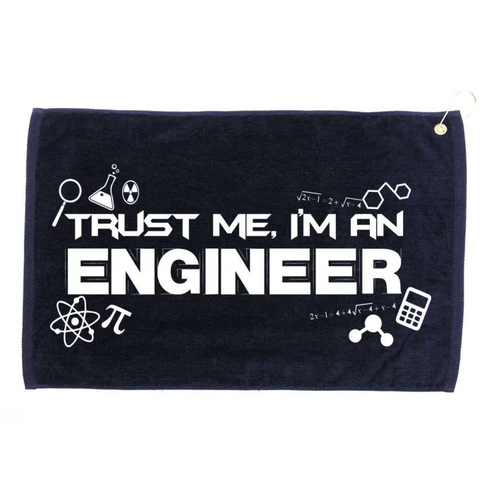 Trust Me I'm An Engineer Funny Job Title Grommeted Golf Towel