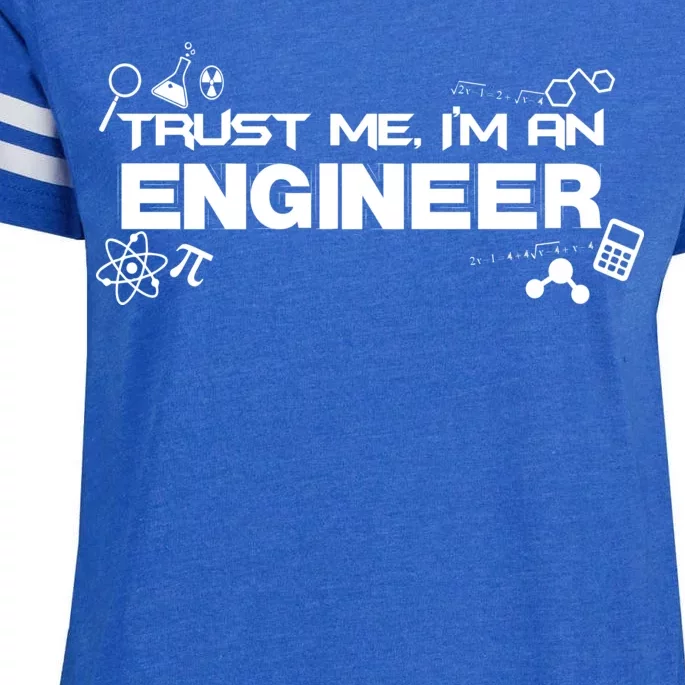 Trust Me I'm An Engineer Funny Job Title Enza Ladies Jersey Football T-Shirt