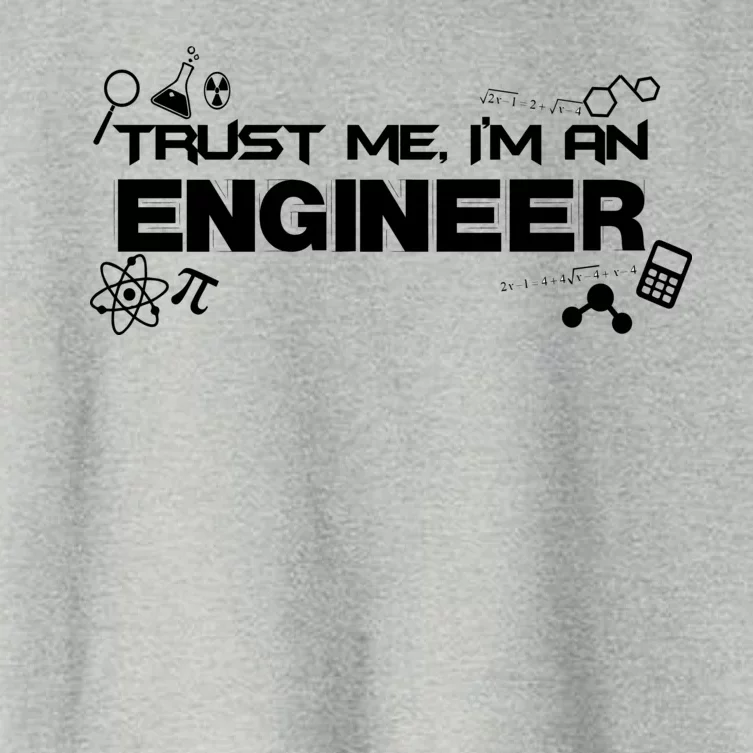 Trust Me I'm An Engineer Funny Job Title Women's Crop Top Tee