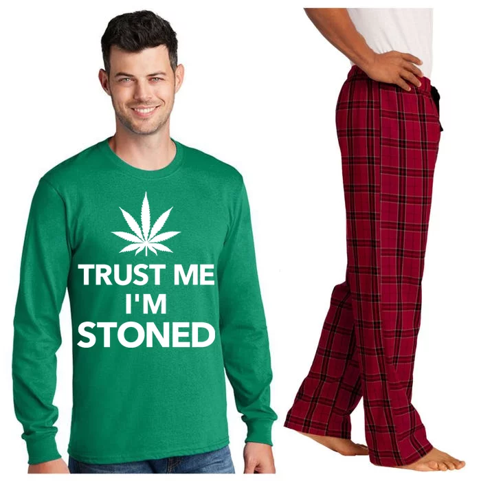 Trust Me I'm Stoned Marijuana Long Sleeve Pajama Set