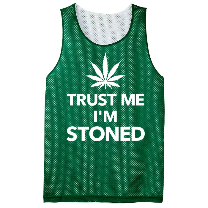 Trust Me I'm Stoned Marijuana Mesh Reversible Basketball Jersey Tank